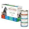 Almo Nature: HQS Natural Cat Pack 2 – (12) 2.47oz Can, Adult Cat Wet Canned Food – 3 Each: Atlantic Tuna, Mackerel, Trout & Tuna, Chicken & Shrimp