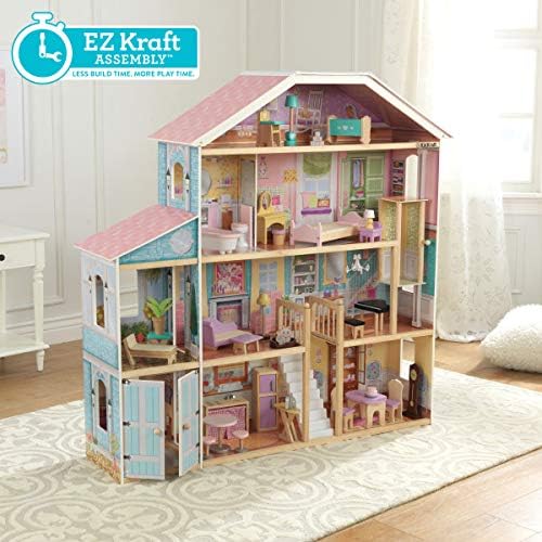 KidKraft Grand View Dollhouse with EZ Kraft Assembly logo