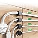 Adjustable Rotating Spring Cable Clips, Adhesive Base, Cord Organizer, Desk & Nightstand, Office, Home, USB Charging, Cable Management, Easy Pull in & Out, Tangle-Free, Durable, Universal Fit