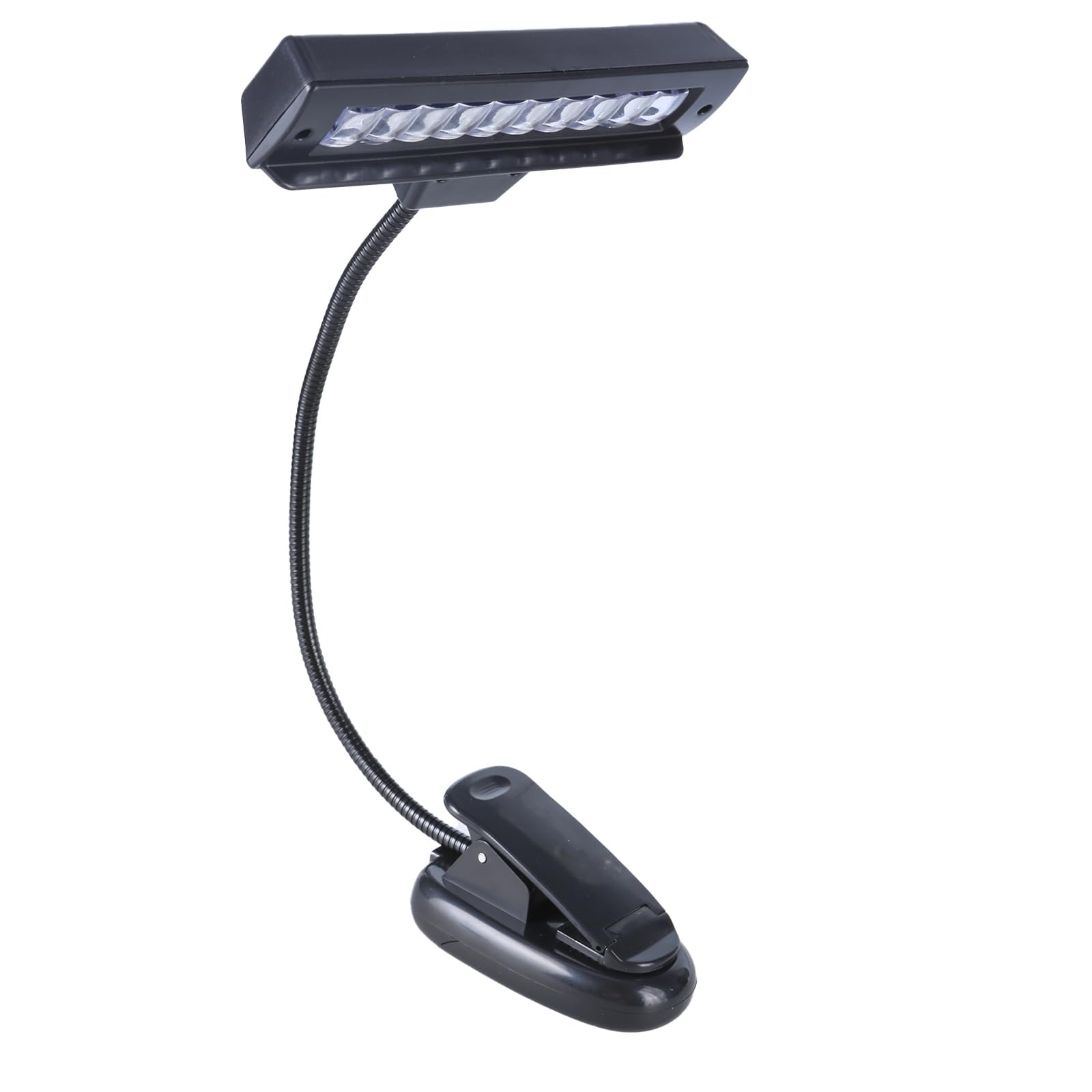 Lámpara de lectura ajustable con 10 luces LED recargables por USB, para libros, camping