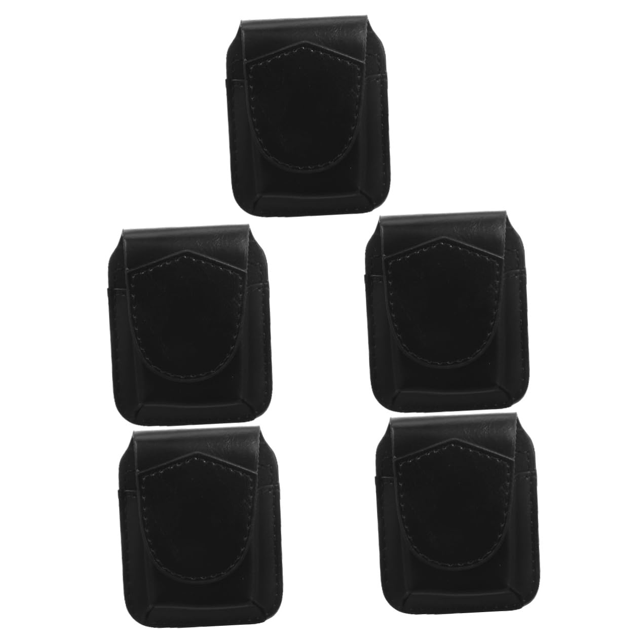5pièces Étui Cuir pour Briquet Et Accessoire Pratique pour Fumeurs Rangement Portable Cuir