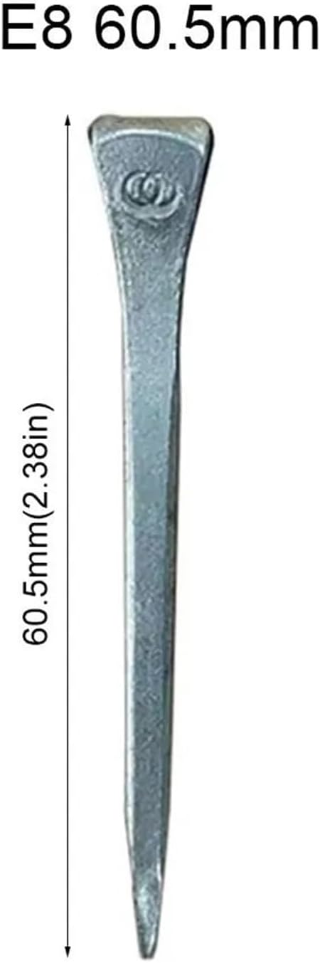 200-Count New E2-E8 Steel Hoof Nails – Essential for Horse Shoe Fixing, Harness Upkeep & Equestrian Sports Equipment(E8 60.5mm)