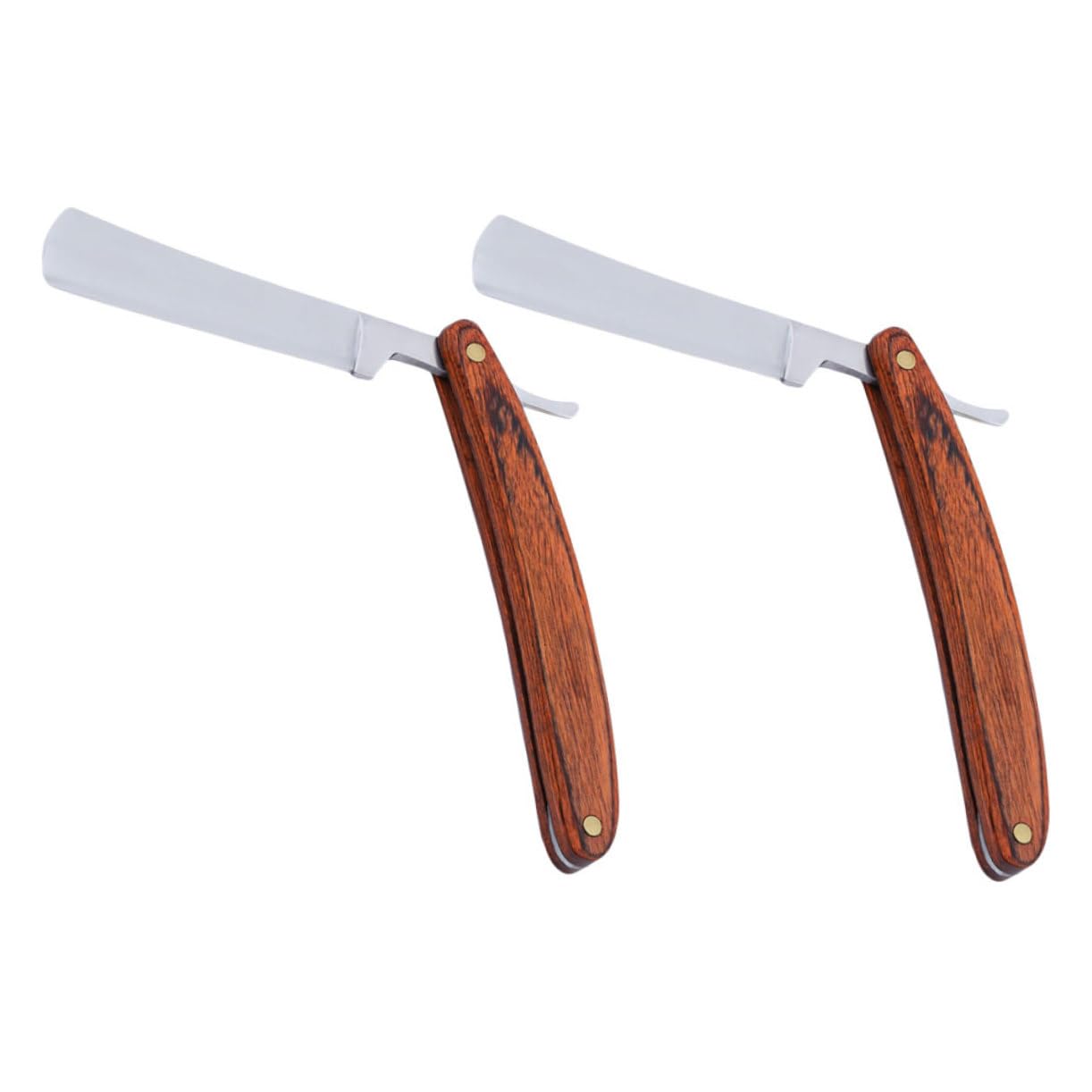 SOESFOUFU Men's Manual Razor Straight Blade Vintage Beard Trimmer Wooden Handle Shaver Perfect Present