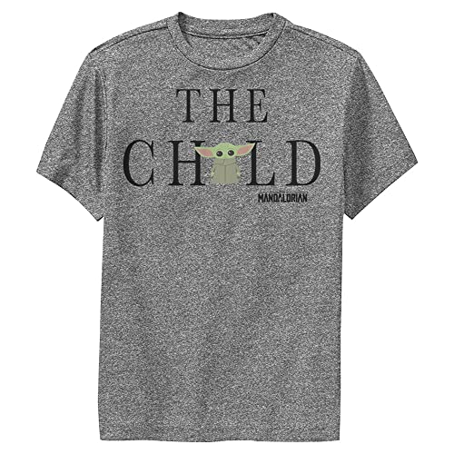 STAR WARS Mandalorian Child Text Boys Short Sleeve Tee Shirt