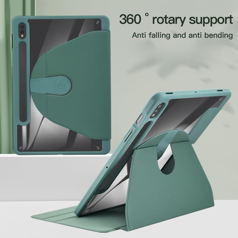 Étui rotatif Samsung Tab A 8.0 violet pour regarder vos vidéos partout - 2