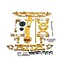 Dasing für 1:14 144001 RC Auto Voll Upgrade Ersatz Teile Metall C Sitz Lenk Becher Schwinge Zentral Antriebswelle, Gelb