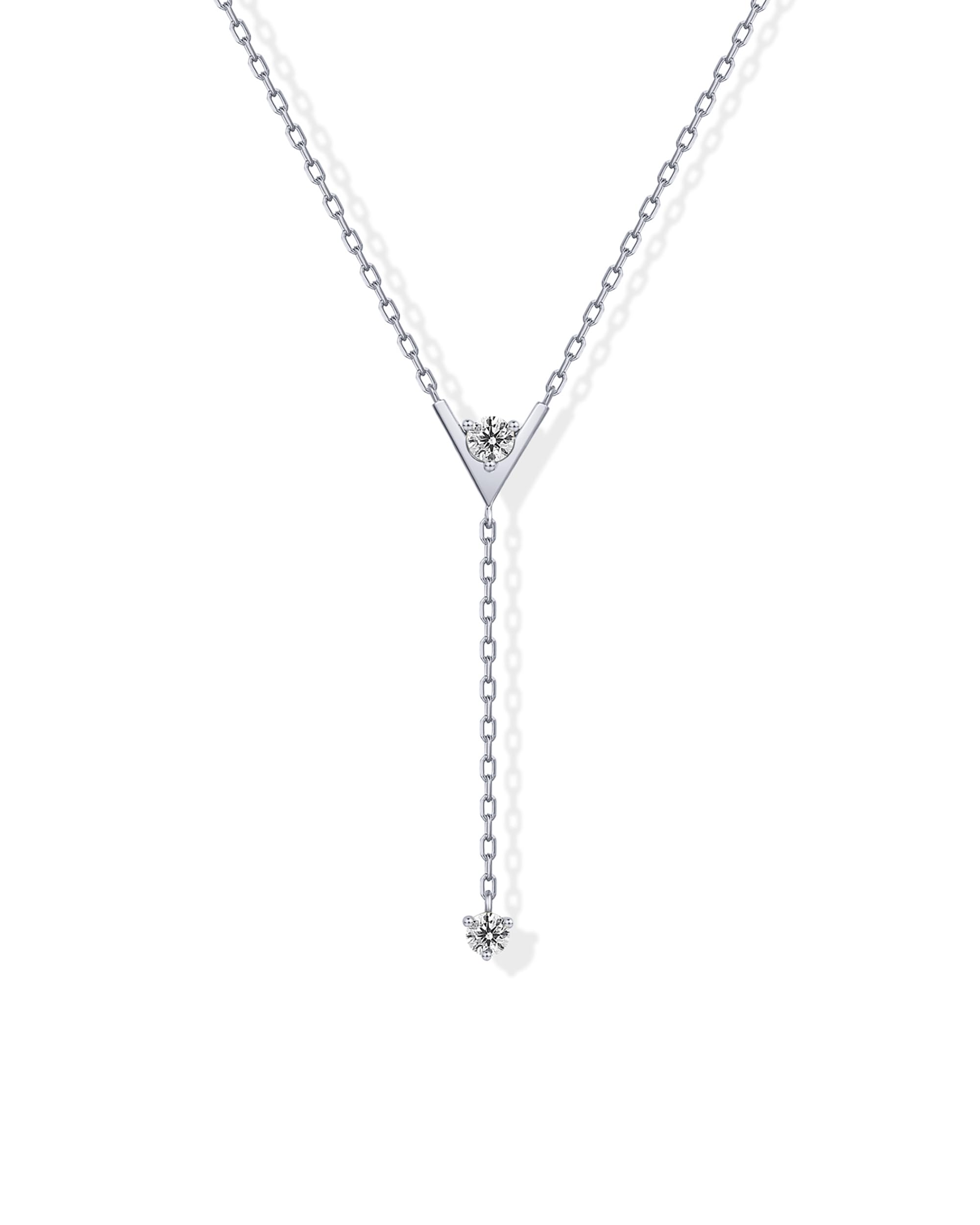PAVOI14K Gold Plated Beaded Lariat Necklace for Women | Chain Drop Necklaces