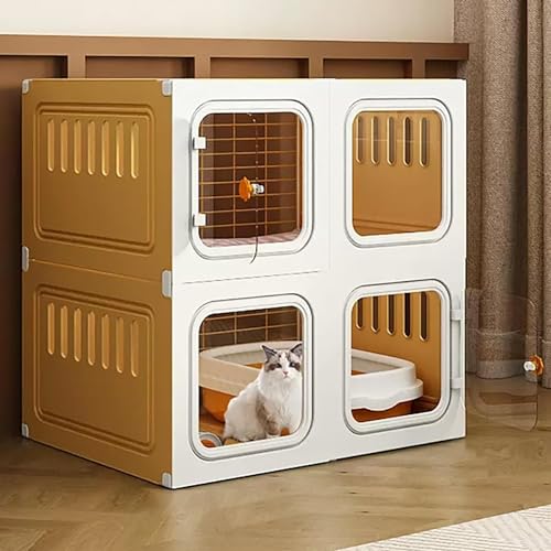 Enclos pour chat d'appartement : parc sécurisé avec hamac suspendu confortable