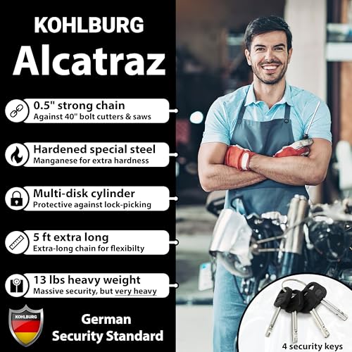 KOHLBURG Massive Motorcycle Chain Lock