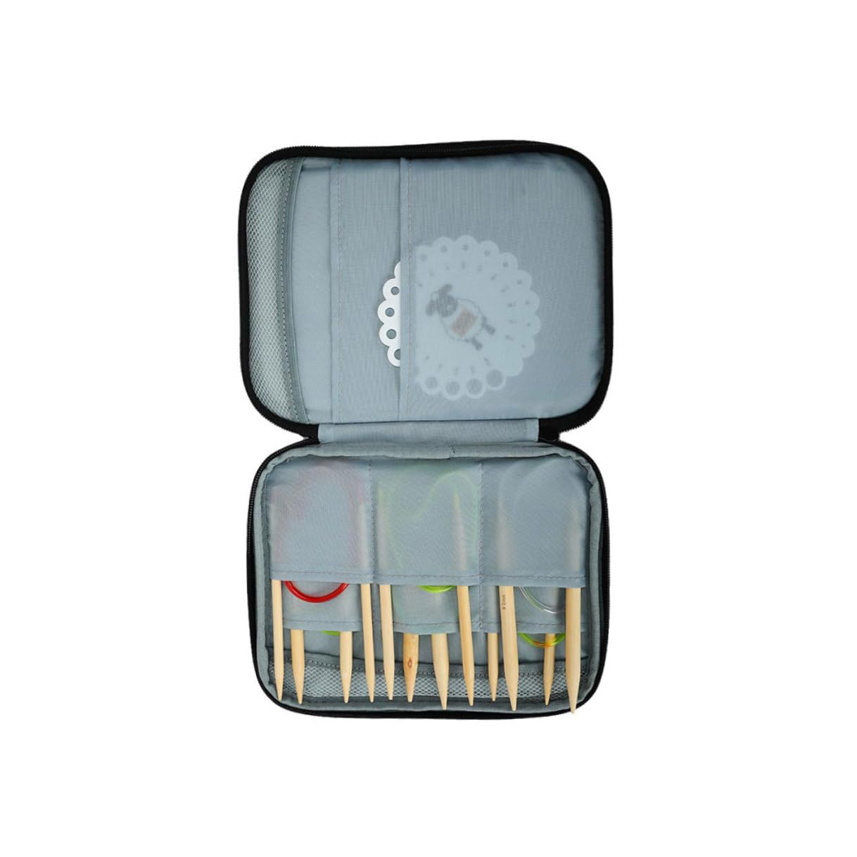 DOITOOL Juego de Agujas de Tejer Multifunción con Funda de Almacenamiento para Tejido Manual y Viaje