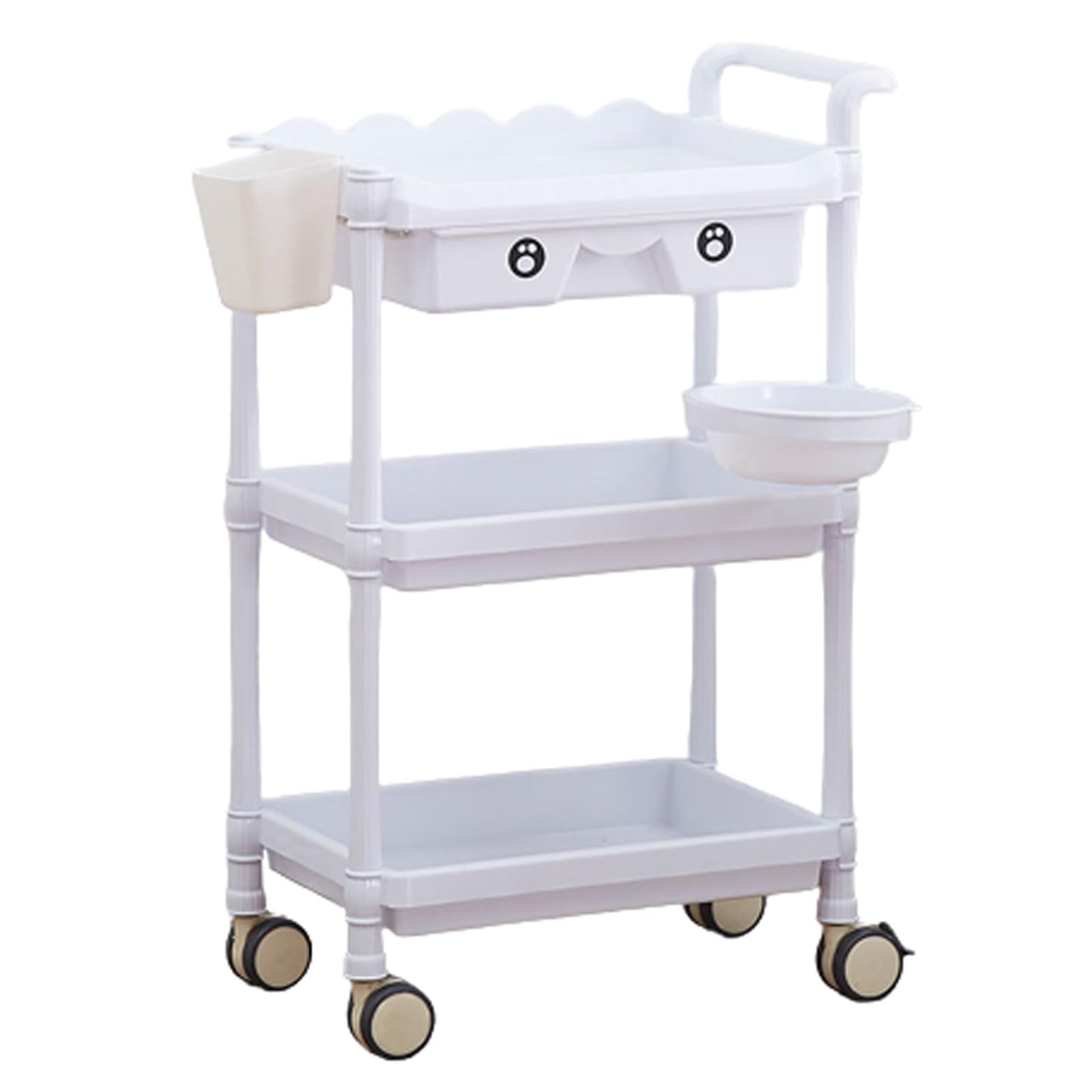 Amazon.co.jp: 医療用カート 回診車 ワゴン 3棚式美容院