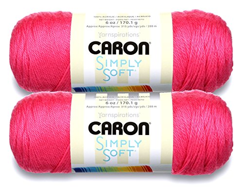 Image of Bulk Buy: Caron Simply Soft Yarn Solids (2-Pack) (Watermelon)
