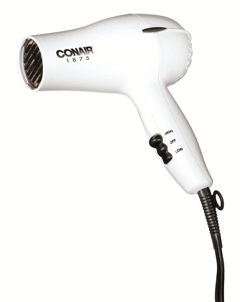 Conair Hair Dryer, 1875W Mid-Size Blow Dryer, White