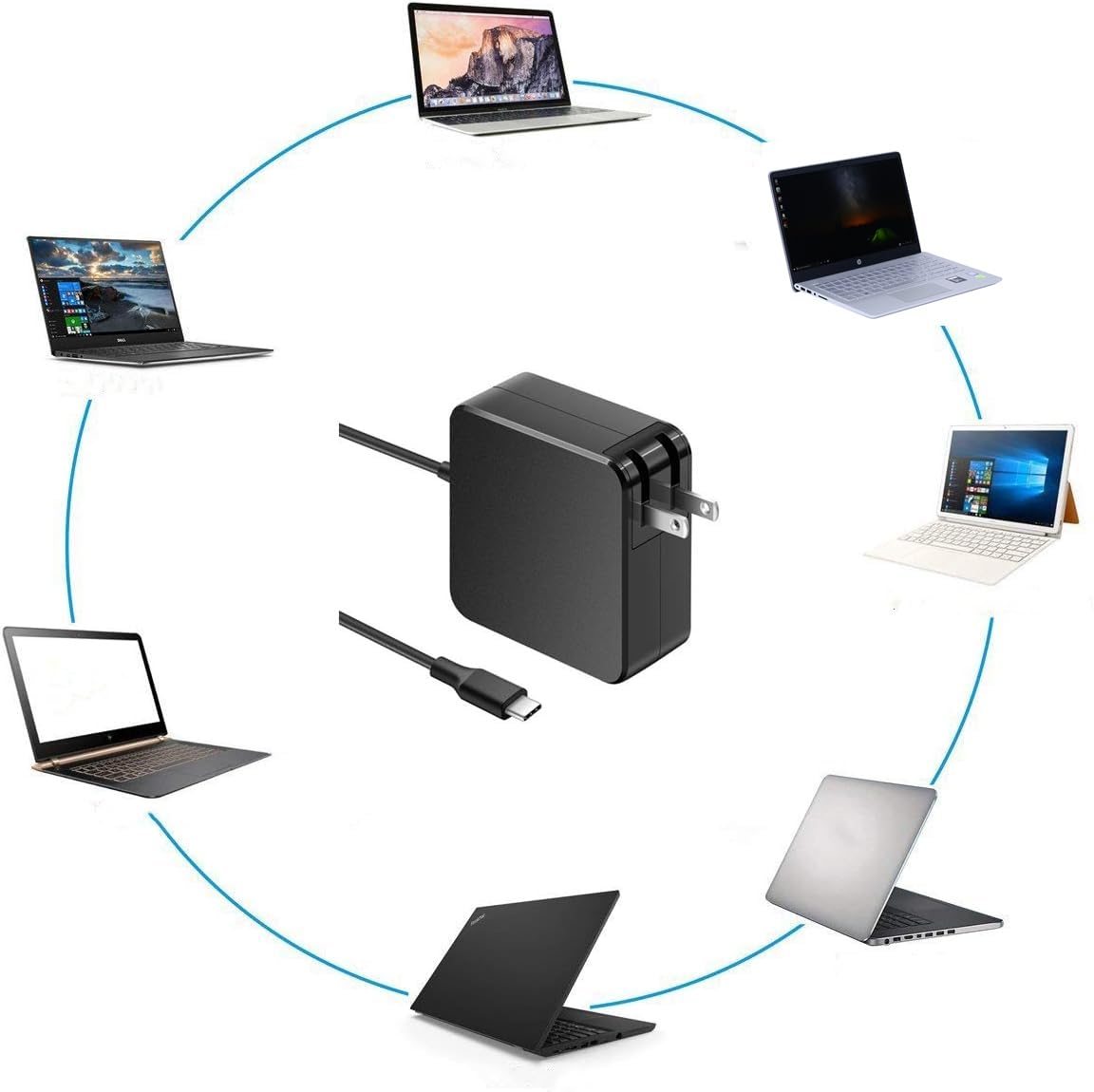 Amazon.com: HP Compatible USB C Power Adapter - 65W & 45W