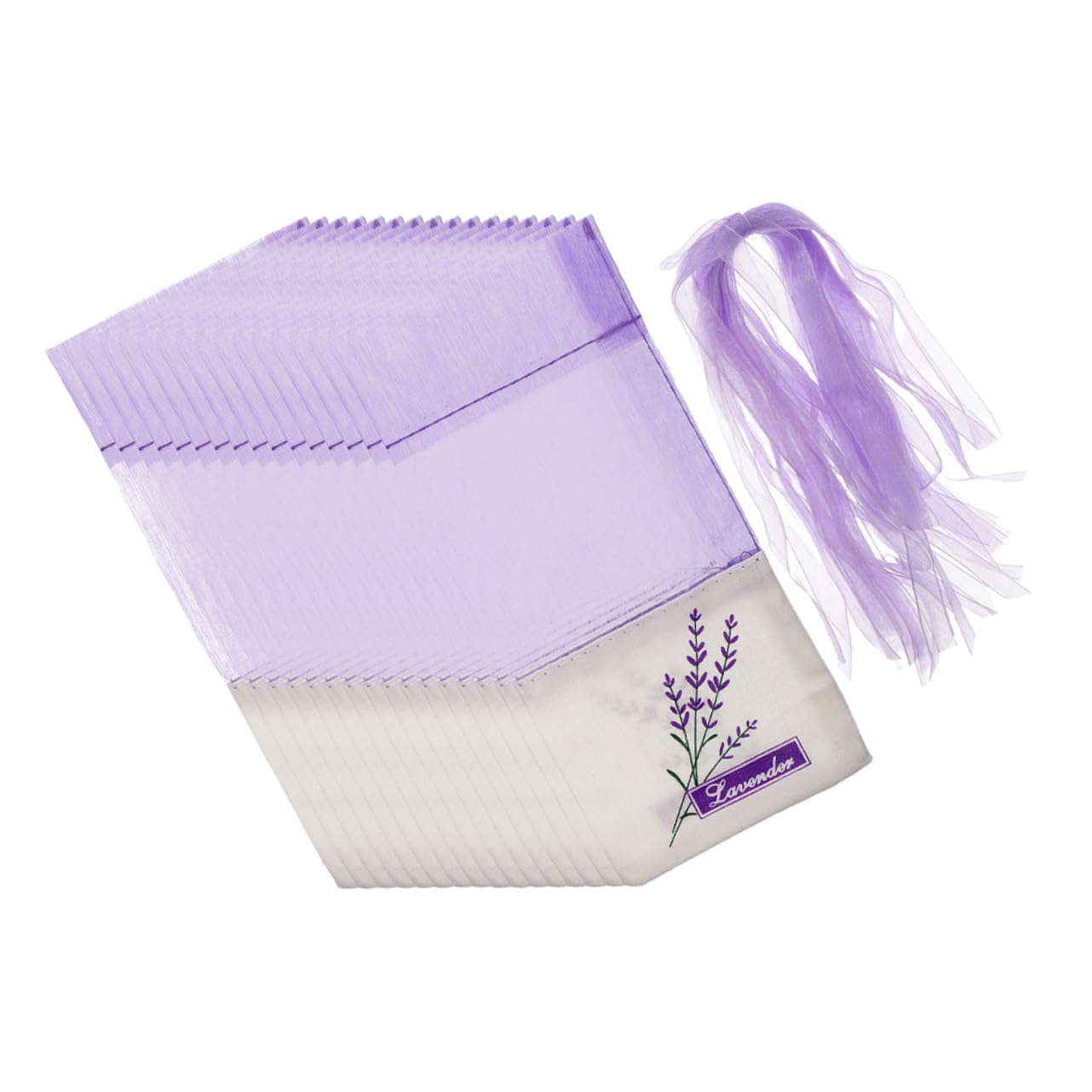 Luxshiny 50Pcs Lavender Sachet Bags Empty Fragrance Pouches for DIY Crafts Packaging and Spice Storage Stylish and Portable Lavender Bags Deep