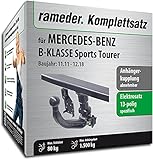 Passend für Ihren MERCEDES-BENZ B-KLASSE Sports Tourer, Baujahr 11.11 - 12.18, erhalten Sie diese abnehmbare Anhängerkupplung mit 13poliger Elektrik, einer Anhängelast von 1500 kg und einer Stützlast von 80 kg.
