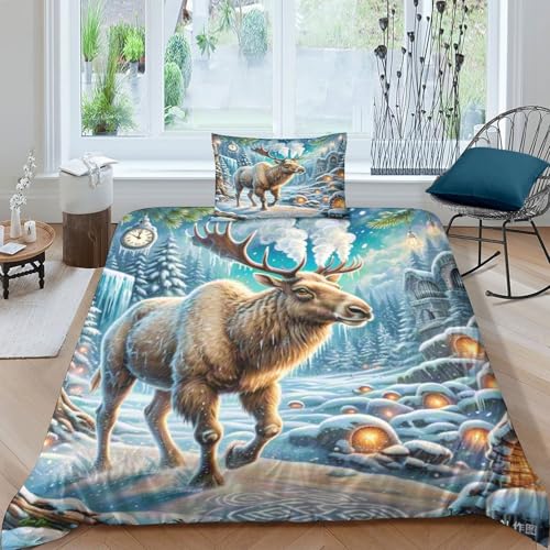Housse de couette Mouse en microfibre pour lit simple 135x200cm avec taie d'oreiller - 2