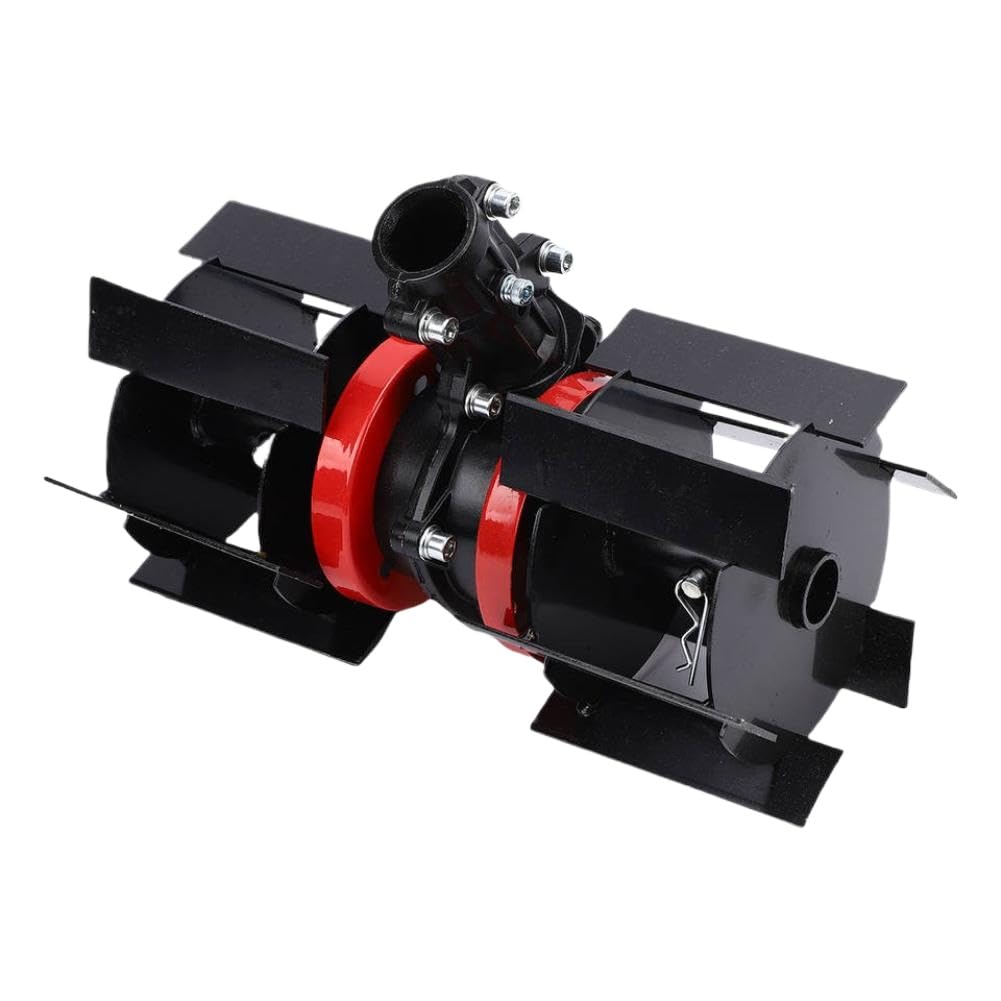 Rueda de deshierbe para cortacésped universal de 7 dientes Rueda para aflojar la tierra Accesorios de jardinería para aflojar zanjas Diámetro interior del tubo de 26 mm
