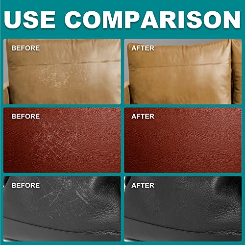 Boncart Leather Repair Kit For Sofa/Purse/Car Seat/Couch/Jacket/Furniture,Vinyl And Leather Repair Paste, Leather Filler, Leather Paint, Leather Scratch Repair,Provide Color Matching Guide #TOP2