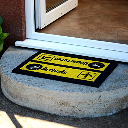 Arrivals and Departures Airport Novelty Doormat