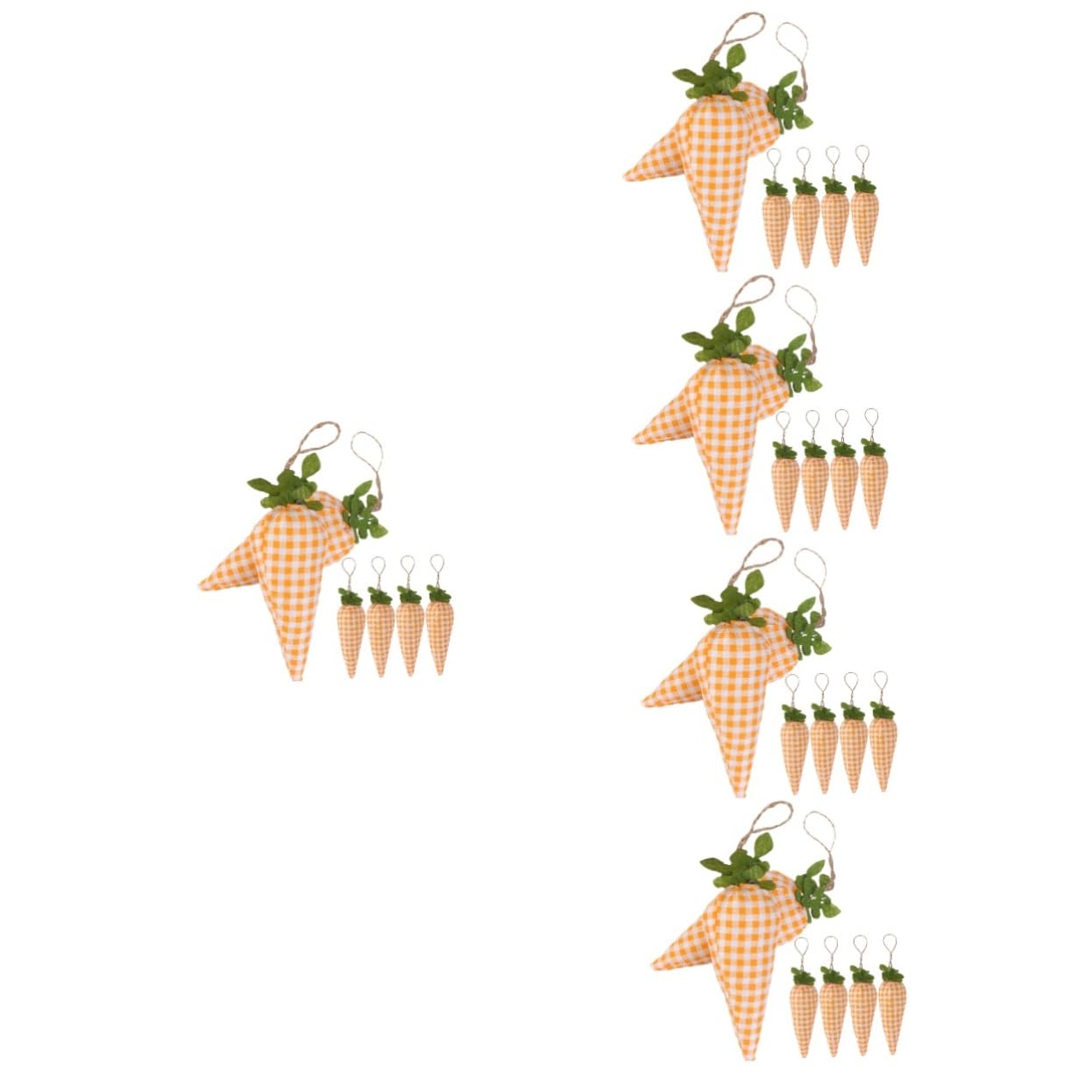Zerodeko 5 Set Ornamento Di Carote Easter Decoration Ornamenti Casa Mini Carote Artificiali Ciondolo Carota Pasquale Ciondolo Pasquale Decorativo Ornamento Appeso Di Pasqua 6 Pezzi * 5