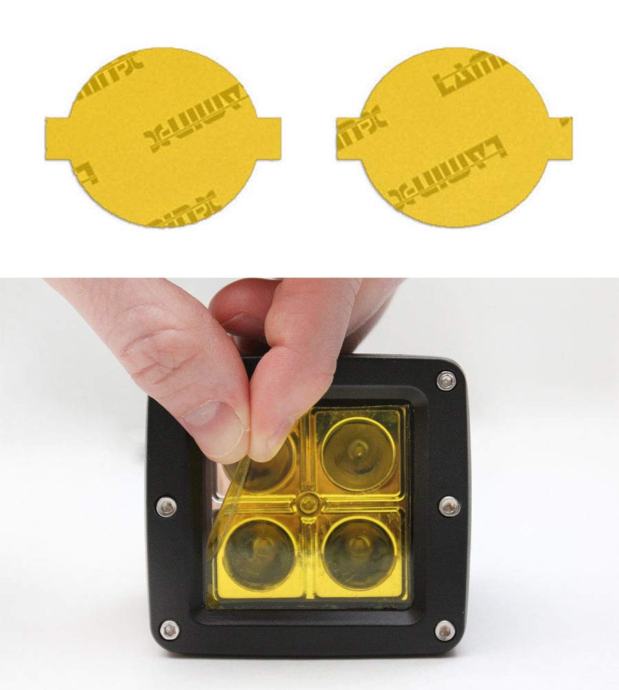 Lamin-x Custom Fit Yellow Fog Light Covers for Toyota Tacoma (12-15)