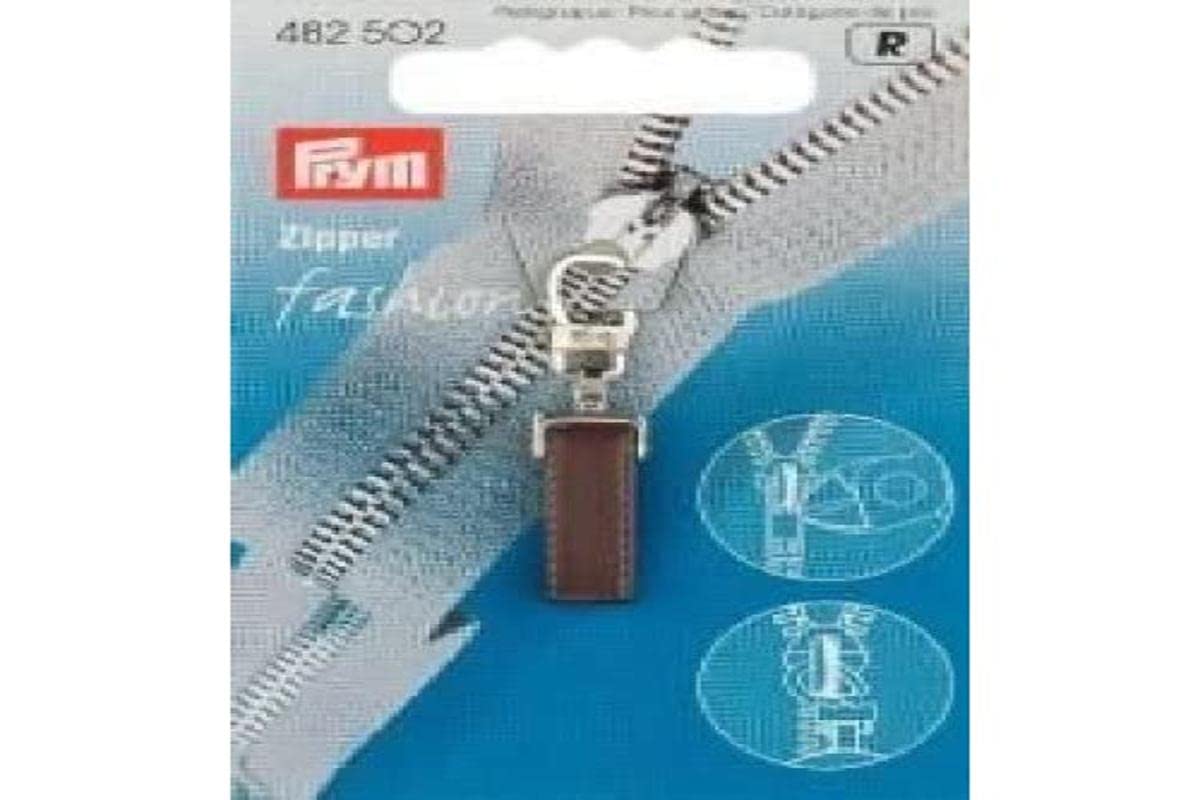 Prym482502 Fashion Zipper pullers PURE plastic/metal dark brown-coloured, 1 piece