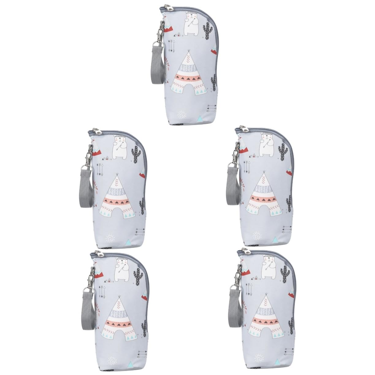 Toyvian 5piezas Bolsa Térmica para Biberones Aislante y Accesorio para Carrito De Niño Niña para Viajes y Actividades Al Aire