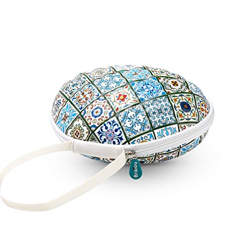 Braiou — Estojo rígido para viagem para sutiãs de silicone [Taça A-C] Premium Nubra Organizer Lingerie Portátil Bolsa de armazenamento de roupa íntima, Green Plaid