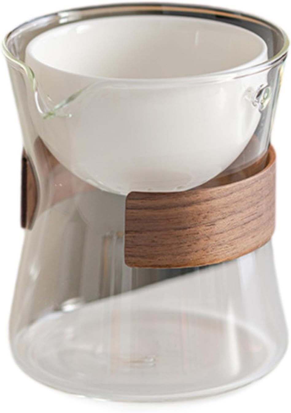 Amazon.com: predolo 210ml Glass Pot with Rotating Cup for Loose Leaf ...