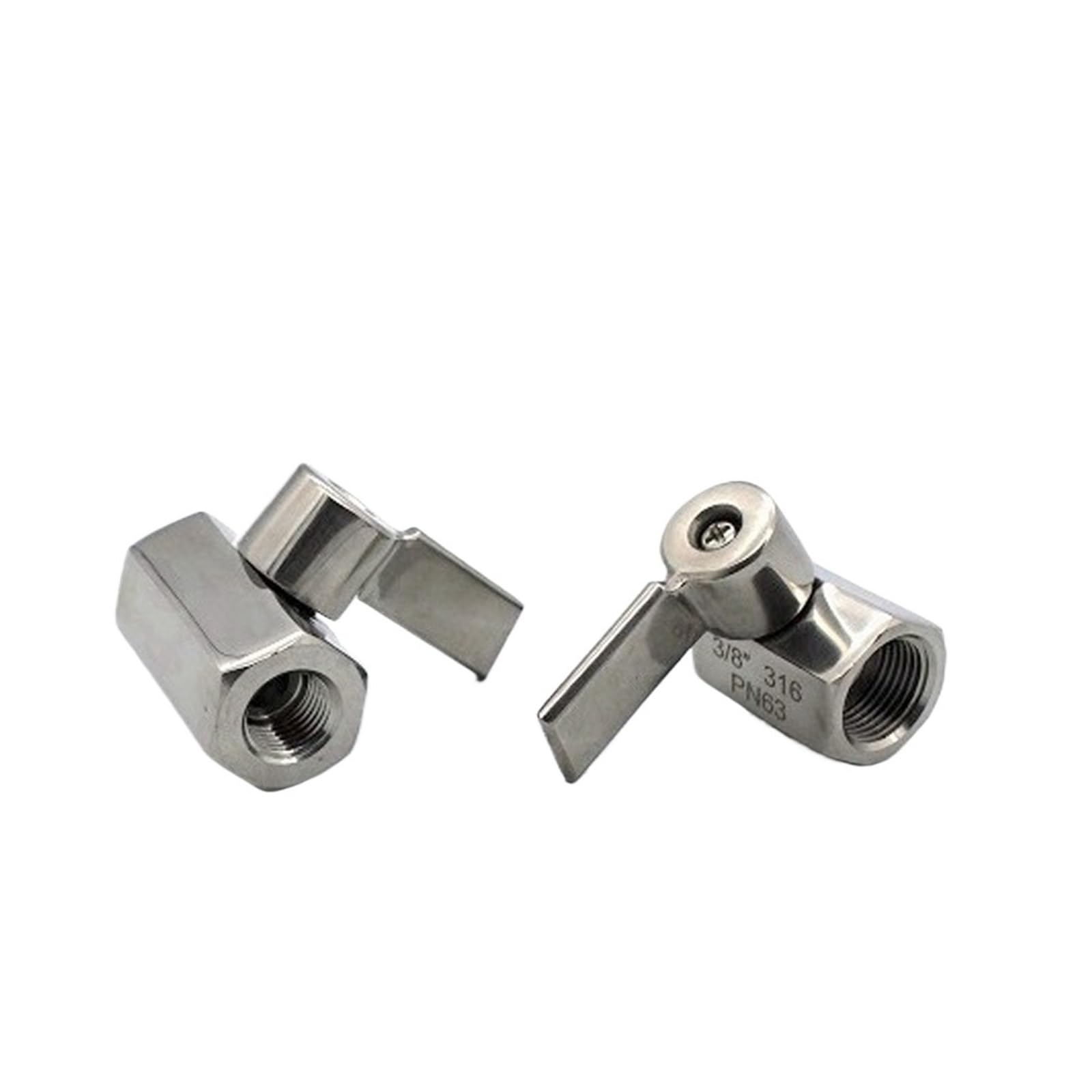 Mini robinet pour bière faite maison en acier SUS 304 avec raccord femelle mâle 1/8"
