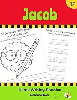 Jacob Name Writing Practice : Personalized Name Writing Activities for Pre-Schoolers to Kindergarteners
