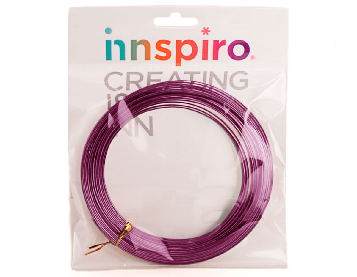 Aluminium thread MAGIC flat lavender 7x1 mm. 5 m.