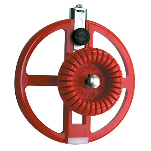 NT CUTTER C-2500P: Cutter de círculos para tela y papel, cortador circular de 3-16 cm, acero aleado, plástico duradero