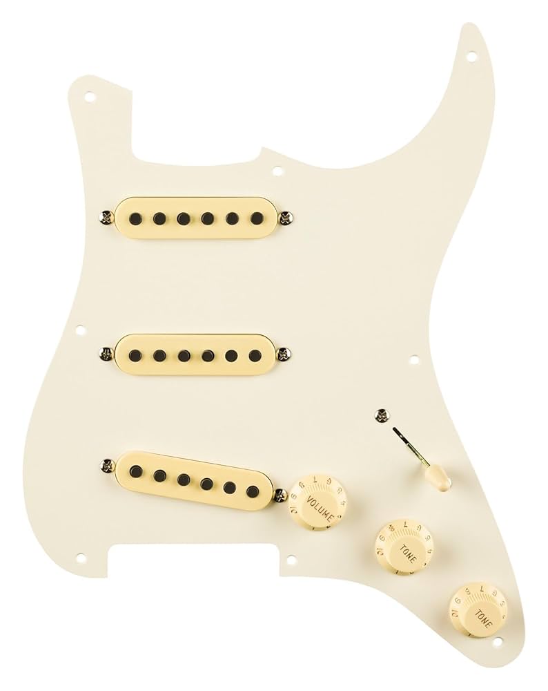 Fender Stratocaster Pre-Wired SSSピックガード Pre-Wired Strat® Pickguard, Vintage Noiseless SSS – Fender