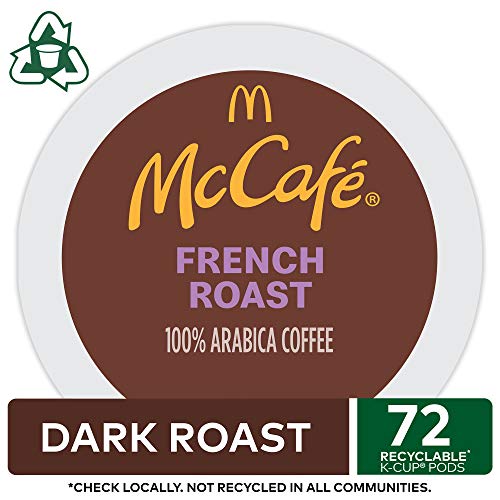 Image of McCafe French Roast, Single Serve Coffee Keurig K-Cup Pods, Dark Roast, 72 Count