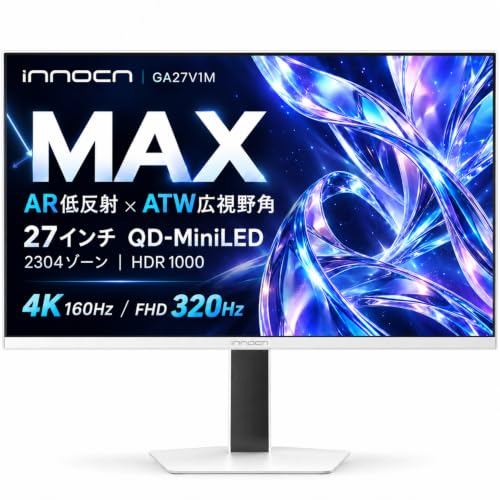 Amazon.co.jp: INNOCN GA27V1M MAX 27インチ 4K ゲーミングモニター QD