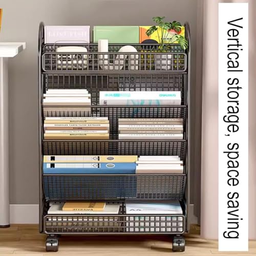 Meuble d'appoint gain de place avec étagère mobile dorée pour petits espaces - 4