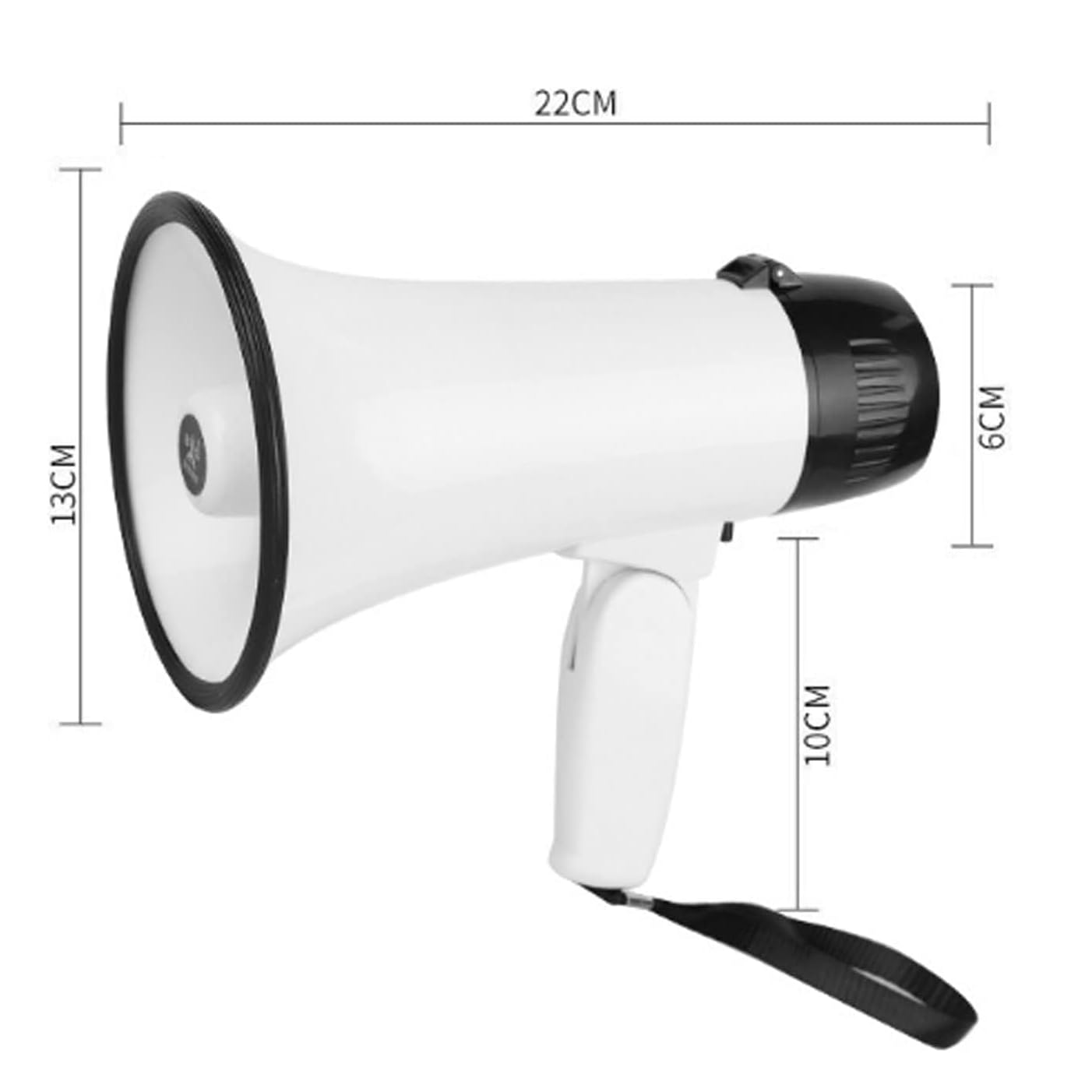 Megáfonos de Mano Modernos con Sirena incorporada, Altavoz megáfono con grabadora de Voz, Altavoz megáfono for Exteriores de 15w,Megáfono
