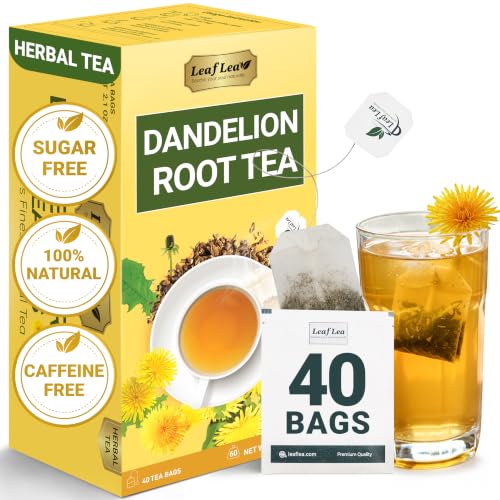 LeafLea Dandelion Root Tea, 40 Tea Bags