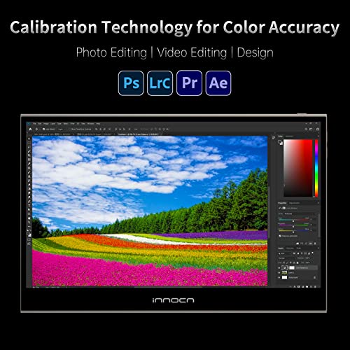Image of INNOCN 15.6 inch OLED Portable Monitor Full HD 1080P 100% DCI-P3 1MS 100000:1 USB Computer Mini HDMI Travel Monitor Photo Video Editing Second Ultra Slim for Laptop, Gaming Console