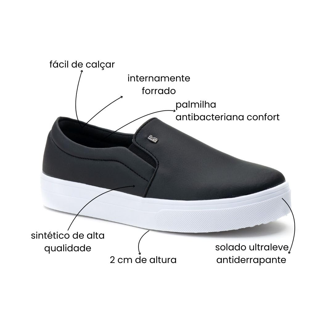Tenis Slip On Feminino Iate Casual Estilo Shoes em promoção! Veja a oferta e mais achadinhos de Tênis 3 Hoje é o melhor dia para comprar Tenis Slip On Feminino Iate Casual Estilo Shoes com aquele preço maroto! Promoção! Aproveite a oferta! 3