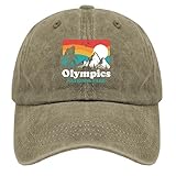 Hats for Men Mountain Olympics National Park Golf Hats Men Blue hat Gifts for Boyfriends Hiking Caps Suitable for Outdoor Activities