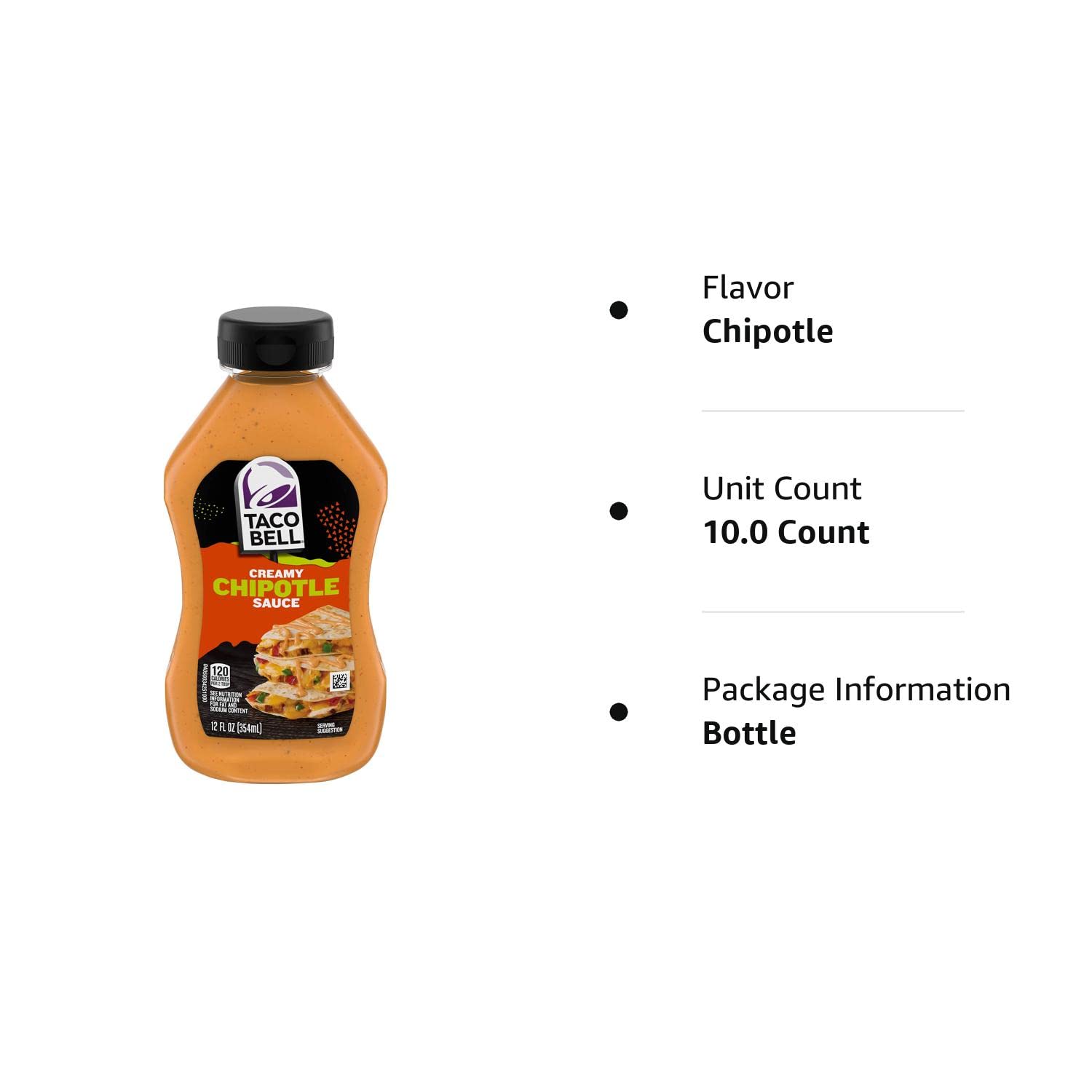 Taco Bell Chipotle Creamy Sauce, 12 Fl Oz (Pack Of 8), 42 OFF