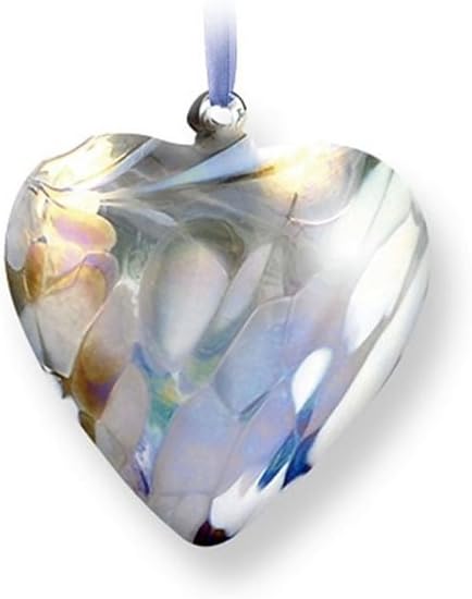 Nobile GlasswareBirth Gem Glass Heart - April