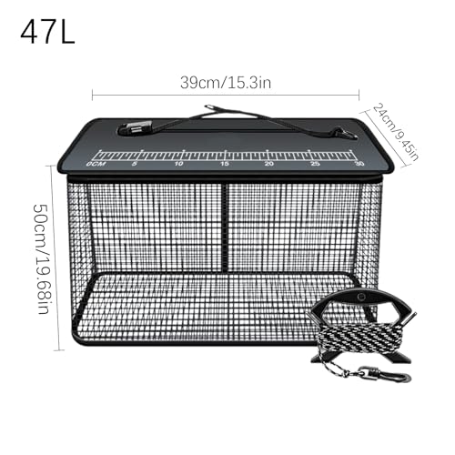 Panier à poisson flottant 47L pliable pour garder vos prises vivantes - 6