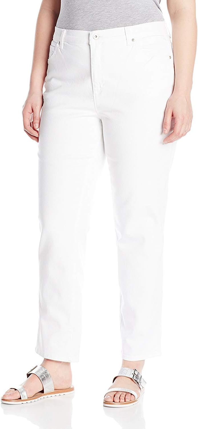 Gloria Vanderbilt Womens Amanda Classic High Rise Tapered Jean Plus Size