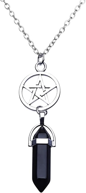 Valentine's Day Necklaces for Girls Crystal Necklace Hexagonal Pendant Gemstone Chakra Healing Stone Crystal Jewelry for Women Girls Men Birthday Gifts for Women Girls