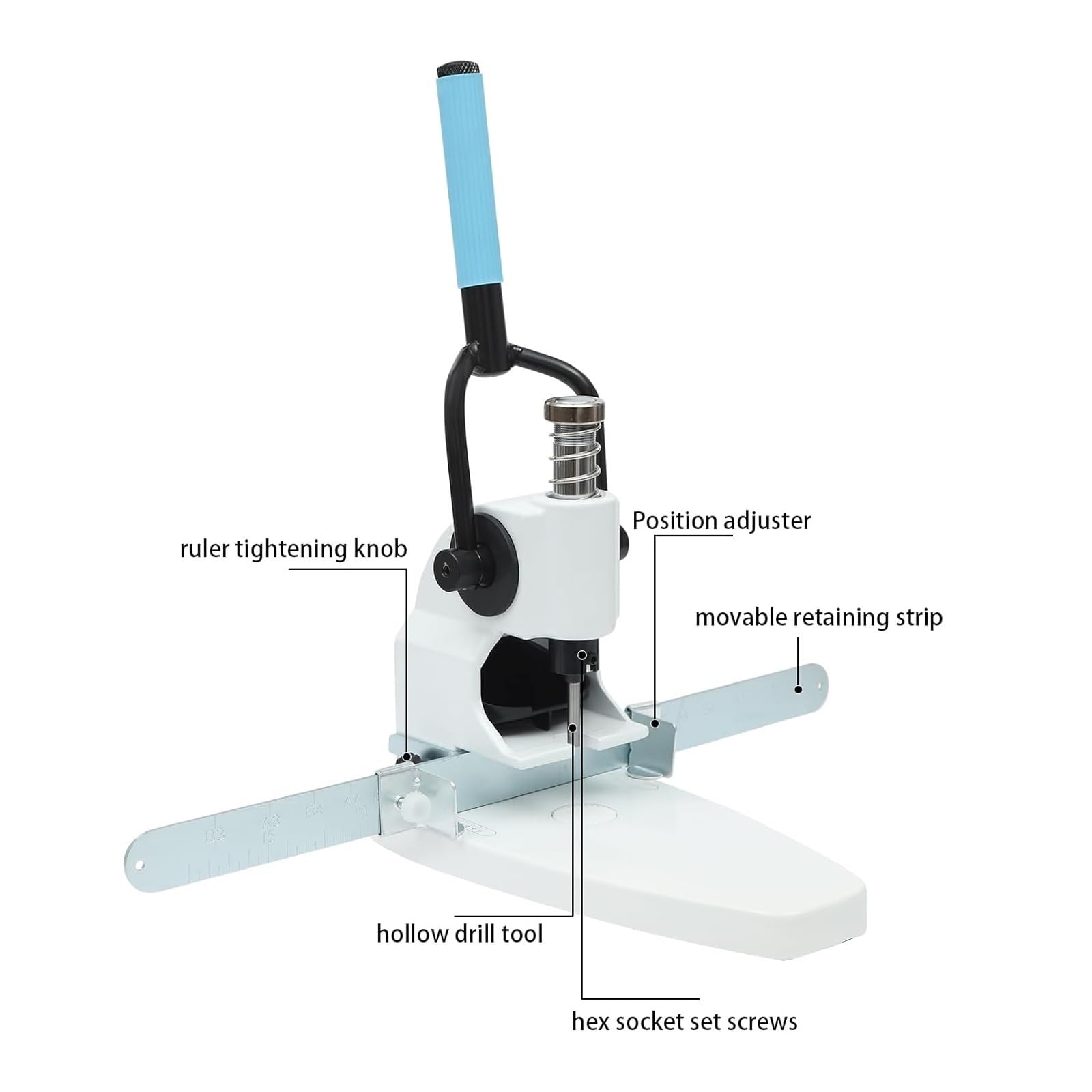 Papierlocher, Einlocher mit Griff for Kinder und Erwachsene, Handkreisstanzer for Papierbasteleien im Büro, Klassenzimmer, 5-mm-Bohrer