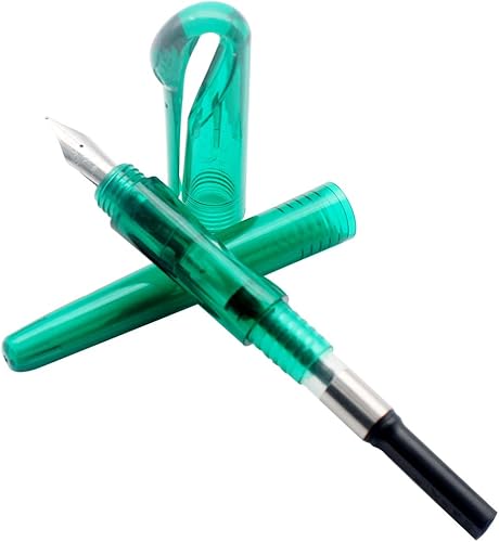 Miniatura 5 de Gullor Jinhao - Pluma estilográfica con diseño de cisne, punta fina, juego de 6 colores transparentes, suministros escolares, regalo de papelería